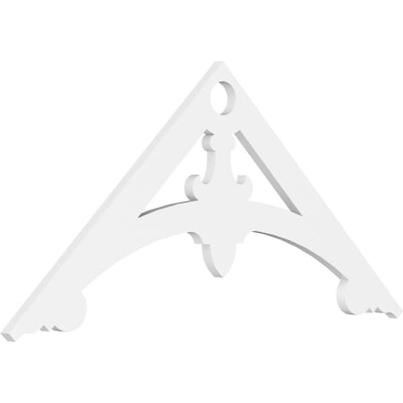 Ekena Millwork Pitch Sellek Architectural Grade PVC Gable Pediment, 48"W x 22"H x 1"P (11/12) GPP048X022X100SLK